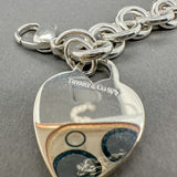 Estate Tiffany & Co. SS Heart Tag Bracelet