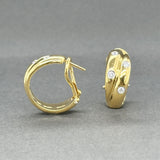 Estate Tiffany & Co. 18K Y Gold 0.32ctw Diamond Double Etoile Earrings