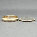 Estate 14K Y Gold 4.69mm Stepped Ring