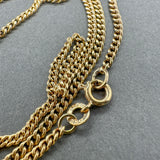 Estate 18K Y Gold 2.1mm 24.5” Curb Link Chain