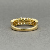 Estate 18K Y Gold 1.13ctw H/SI1-2 Diamond Double Row Ring
