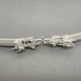 Estate SS Double Dragon Head Necklace