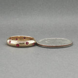 Estate Tiffany & Co. 18K Y Gold 0.40ctw Ruby Etoile Ring