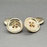 Estate 14K Y Gold Button Cufflinks