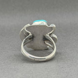 Estate SS Turquoise & Coral Ring