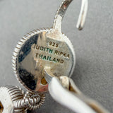 Estate Judith Ripka SS CZ Drop Earrings