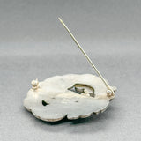 Estate Georg Jensen SS 2.92ctw Moonstone Dove Pin