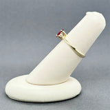 Estate 14K Y Gold 0.69ct Ruby & 0.12ctw Diamond Ring
