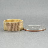 Estate Tiffany & Co. 18K Y Gold Somerset Mesh Ring
