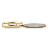 14K Y Gold 4mm Wide Plain band 10 - Walter Bauman Jewelers