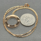 Estate Cartier 18K R Gold Love 3 0.07ctw F/VS1 Diamond Pendant