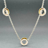 Estate Movado SS 18 0.02ctw Diamond Necklace