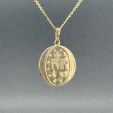 Estate 14K Y Gold Miraculous Medal Pendant