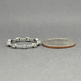 Estate 18K W Gold 0.65ctw H-I/SI1-2 Diamond Eternity Ring