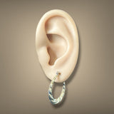 Estate 14K Y Gold 24.7mm Twisted Hoop Earrings