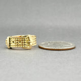 Estate 14K Y Gold Buckle Ring