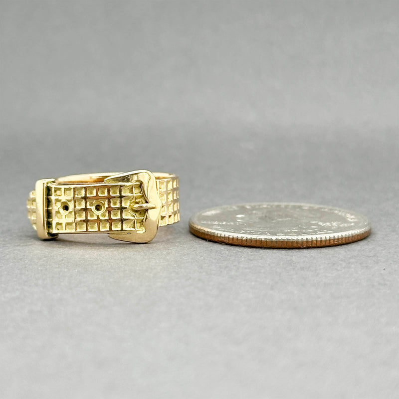 Estate 14K Y Gold Buckle Ring