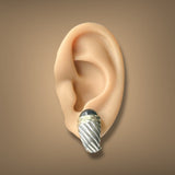 Estate David Yurman SS 14 6.22ctw Onyx Thoroughbred Shrimp Earrings