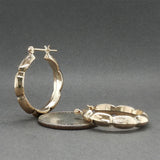 Estate 14K Y Gold 26.82mm Hoop Earrings