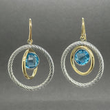 Estate David Yurman SS 18 Topaz Mobile Drop Earrings