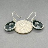 Estate Ippolita SS 19.60ctw Onyx Rock Candy Drop Earrings
