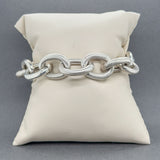 Estate SS 15.4mm Knurled Cable Bracelet