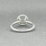 Estate 14K W Gold 0.50ctw H/SI1 Diamond Mounting Ring