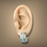 Estate David Yurman SS 14 Cable Collectibles Hoop Earrings