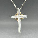 Estate Tiffany & Co. SS 18 Cross Pendant
