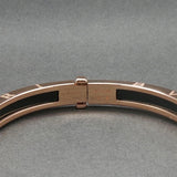 Estate Bulgari 18K R Gold B.zero 1 Black Ceramic Bangle Bracelet