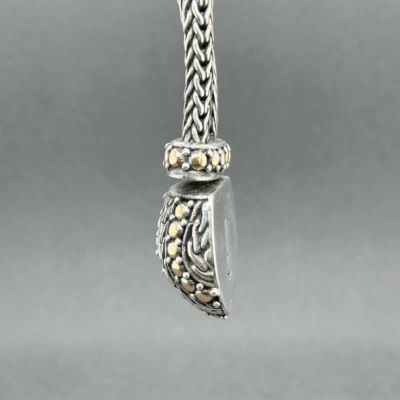 Estate John Hardy SS 18 Snake Drop Necklace