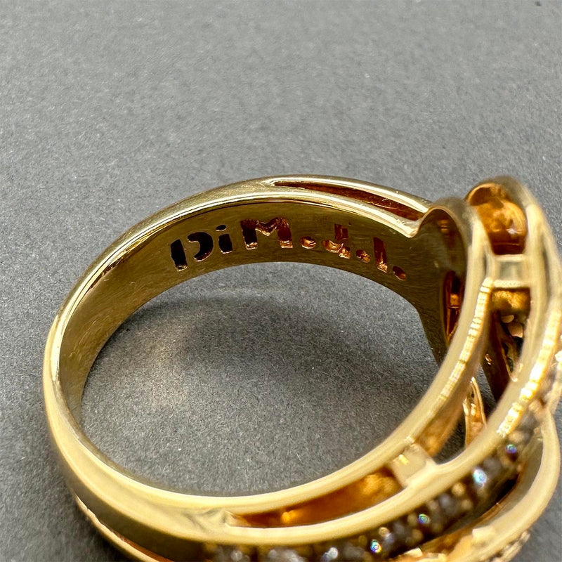 Estate Di Modolo 18K Y Gold 0.80ctw Diamond Ring