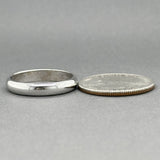 Estate 14K W Gold 3.96mm Polished Ring