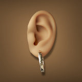 Estate 14K Y Gold 25.36mm Screw Hoop Earrings