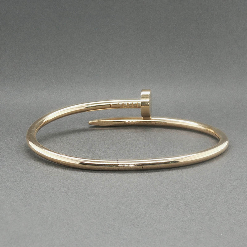 Estate Cartier 18K R Gold Juste En Clou Classic Bracelet
