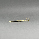 Estate 14K Y Gold Claddagh Cross Pendant