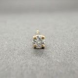 Estate 14K Y Gold 0.07ct G/SI2 Diamond Single Stud Earring