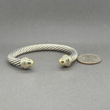 Estate David Yurman SS 14 7mm Classic Cable Cuff Bracelet