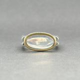 Estate SS 18 Double Cabochon 3.96ct Moonstone Ring