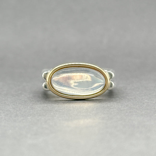 Estate SS 18 Double Cabochon 3.96ct Moonstone Ring