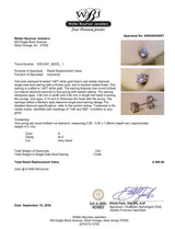 Estate 14K W Gold 0.12ct H/SI2 Diamond Single Stud Earring