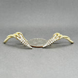 Estate Jose Hess 18K Y Gold 0.92ctw Diamond Earrings