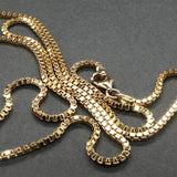 Estate 18K Y Gold 1.66mm Box 20” Chain