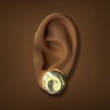 Estate Tiffany & Co. Peretti 18K Y Gold Thumbprint Earrings