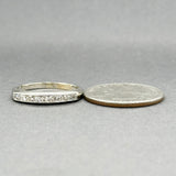 Estate 14K W Gold 0.30ctw I-J/SI1 Diamond Ring