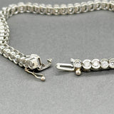Estate 14K W Gold 3.35ctw J-K/I1-2 Diamond Tennis Bracelet