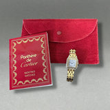 Estate Cartier 18K Y Gold Diamond Women’s Panthere Quartz Watch
