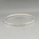 Estate Tiffany & Co. SS Notes Bangle Bracelet