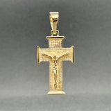 Estate 14K Y Gold 42.3mm Crucifix Pendant