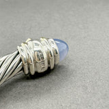 Estate David Yurman SS 14 Moonstone & Iolite Renaissance Bracelet